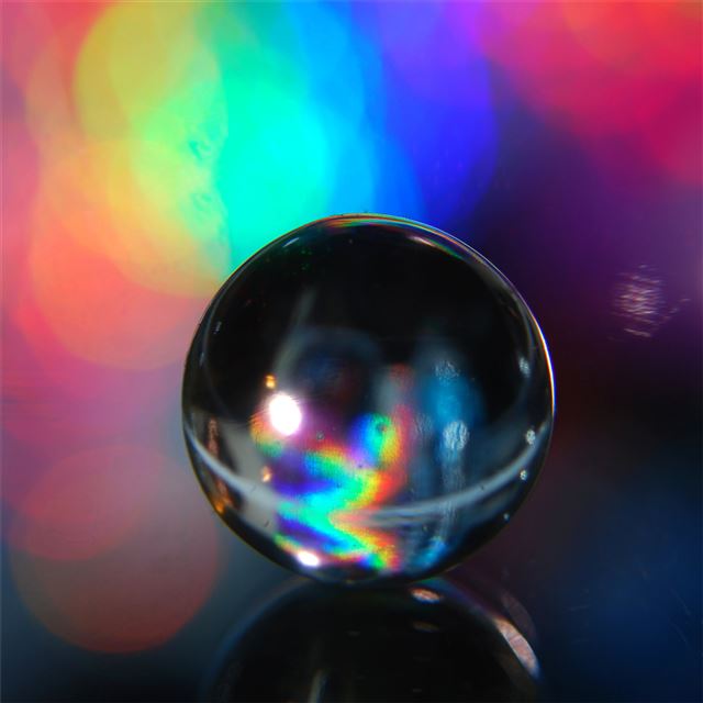 abstract macro water crystal globe 4k iPad wallpaper 