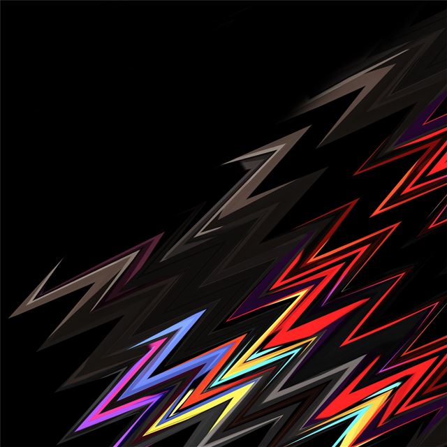 lightning shapes dark abstract 4k iPad wallpaper 