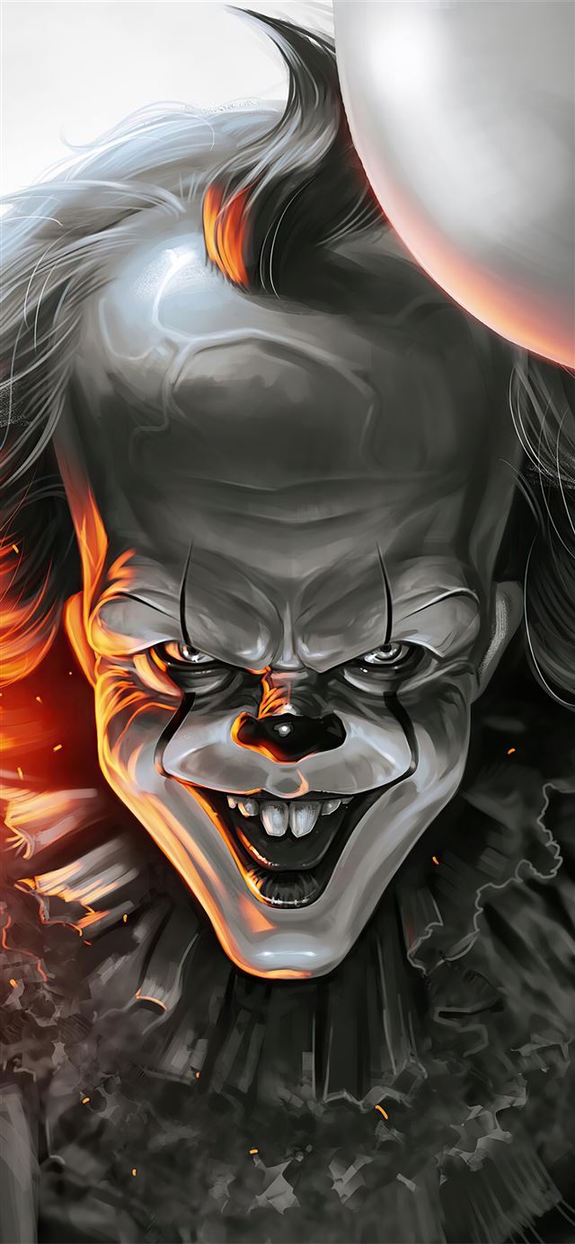 pennywise zombie 4k iPhone 11 wallpaper 