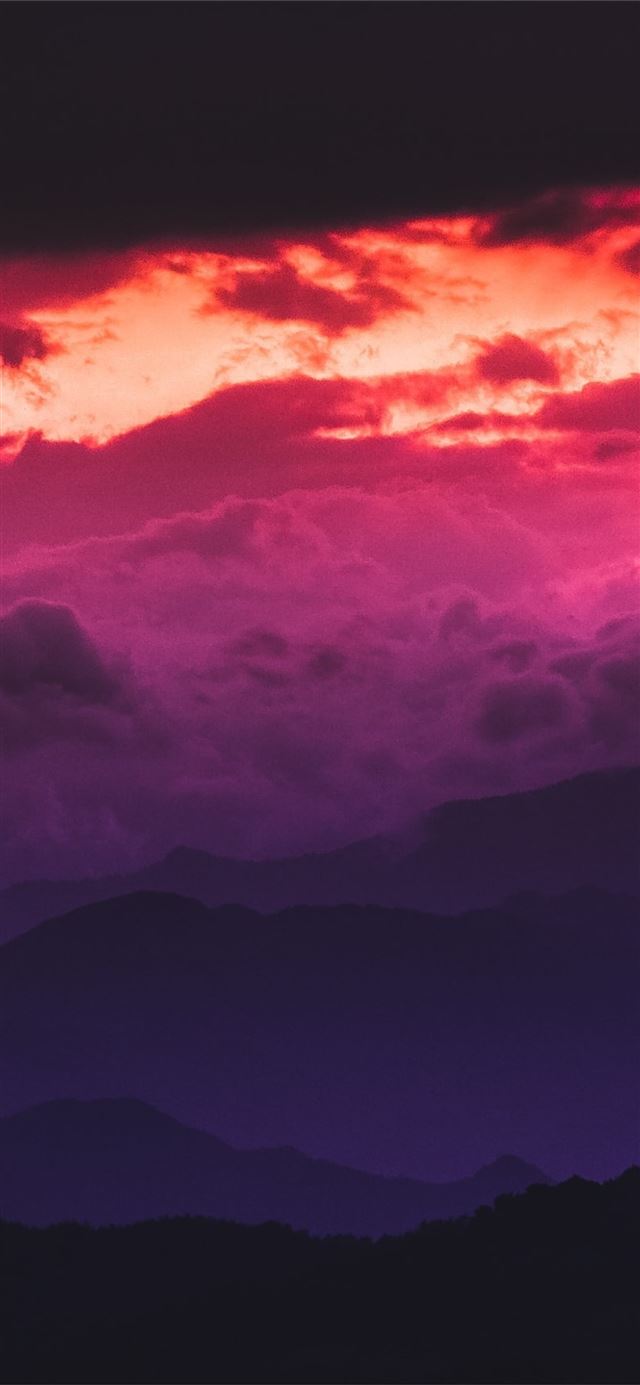 red clouds sky iPhone X wallpaper 