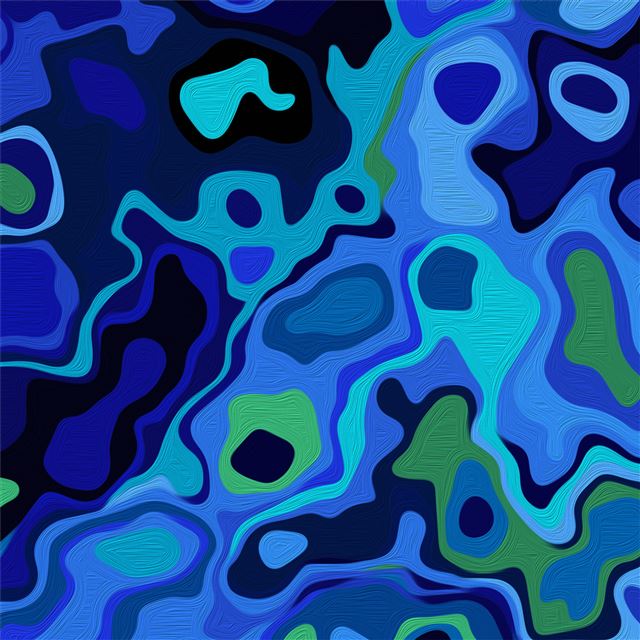 abstract blue world 4k iPad wallpaper 