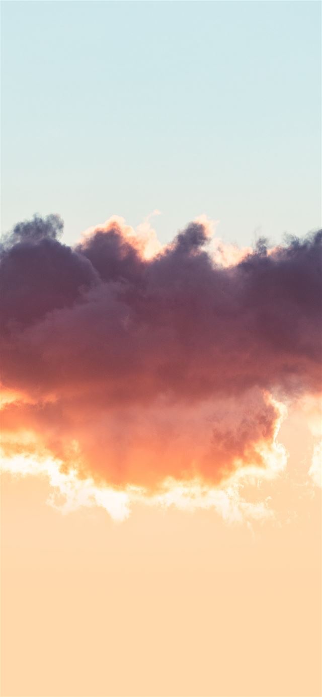 black orange clouds 5k iPhone X wallpaper 