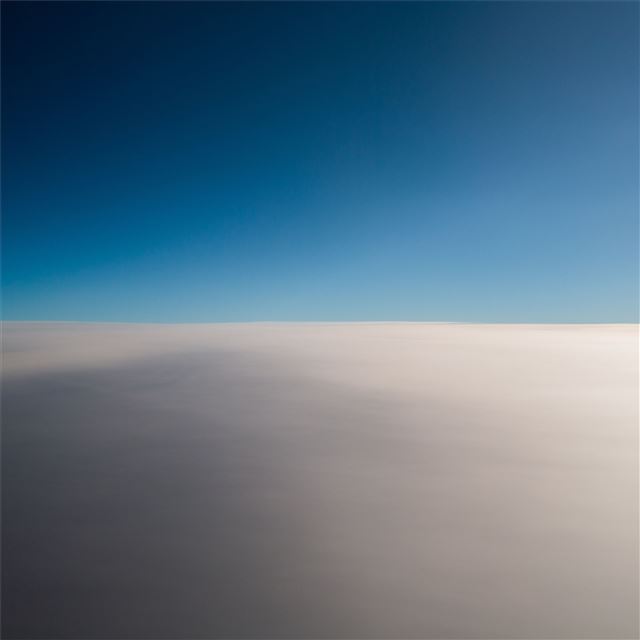 blue sky plane landscape iPad wallpaper 