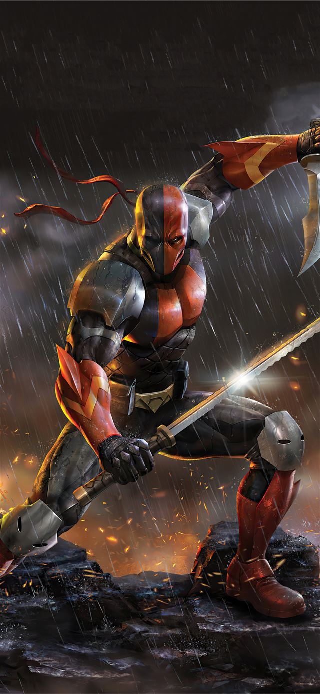 deathstroke knights and dragons 5k iPhone 11 wallpaper 