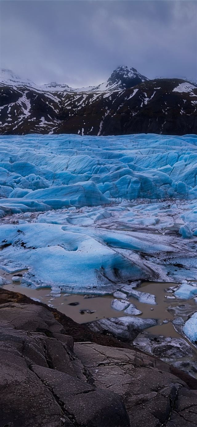glacier island iPhone X wallpaper 