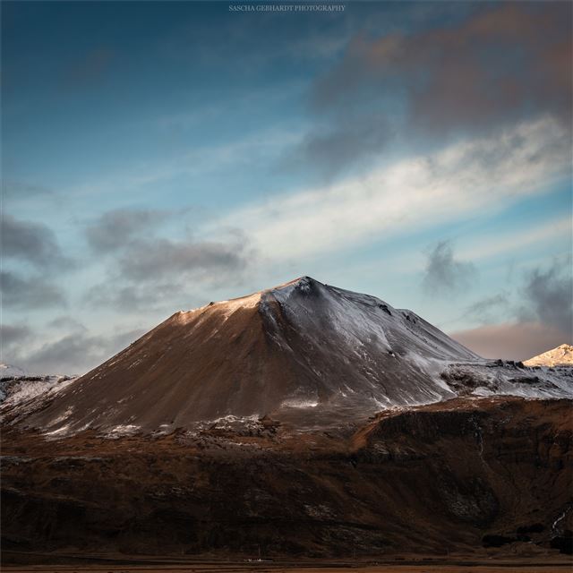 iceland volcano 5k iPad Air wallpaper 