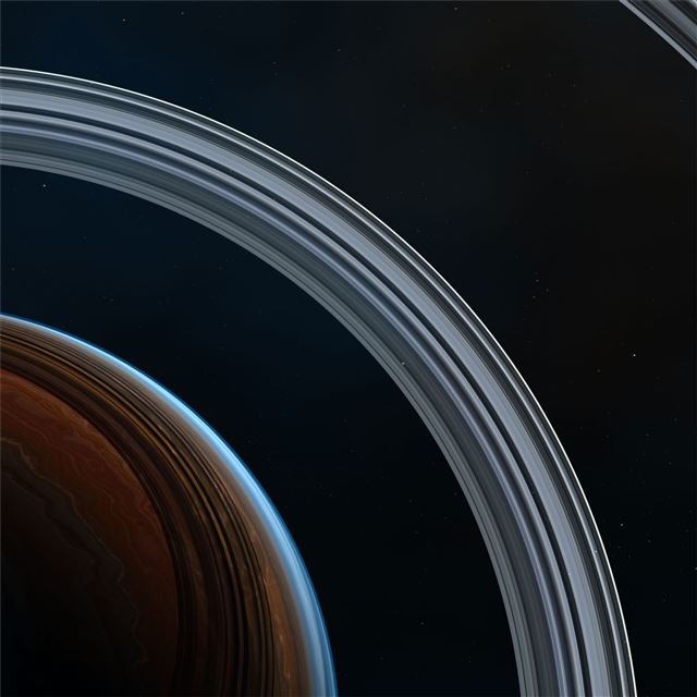rings space 4k iPad Air wallpaper 
