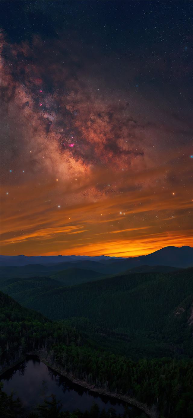 sky full of stars nature 4k iPhone X wallpaper 