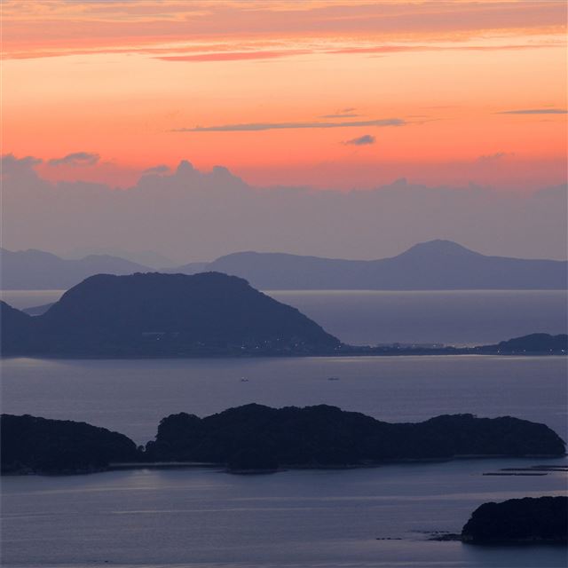 twilight islands 4k iPad Air wallpaper 