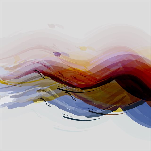 waves of color 5k iPad wallpaper 