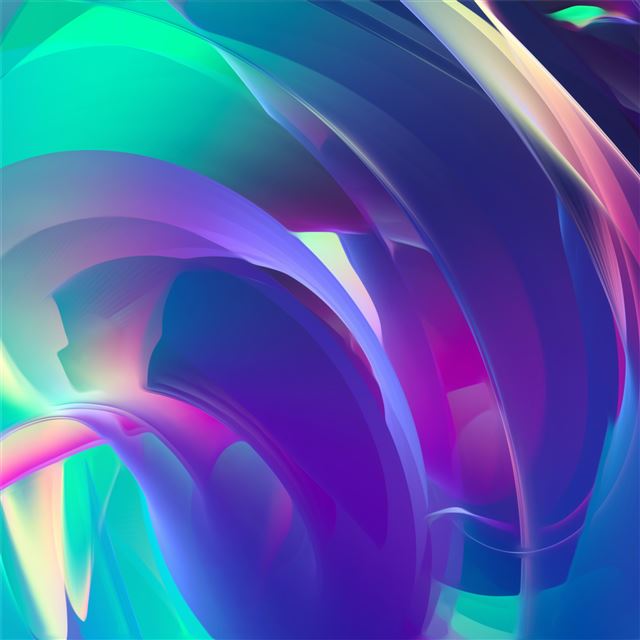 abstract 3d curve doodle iPad wallpaper 