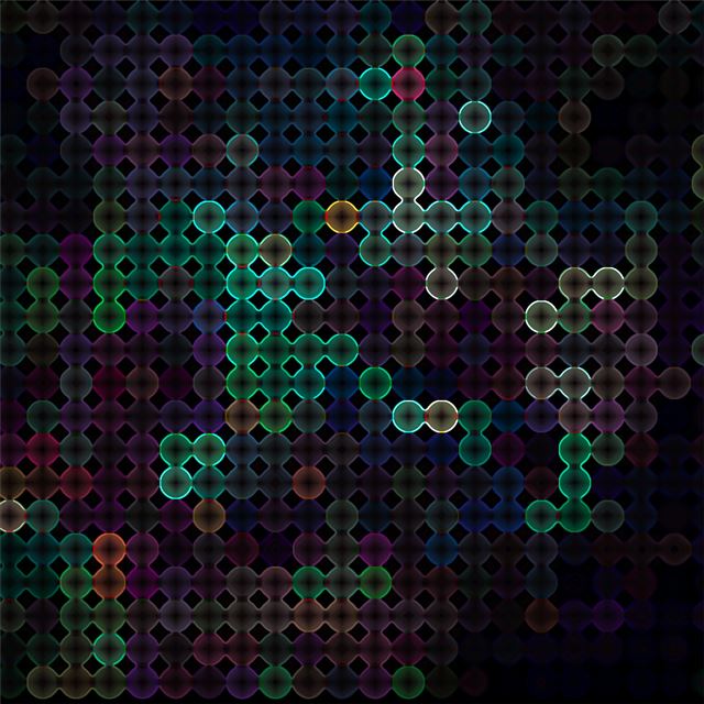 abstract atoms 4k iPad Air wallpaper 