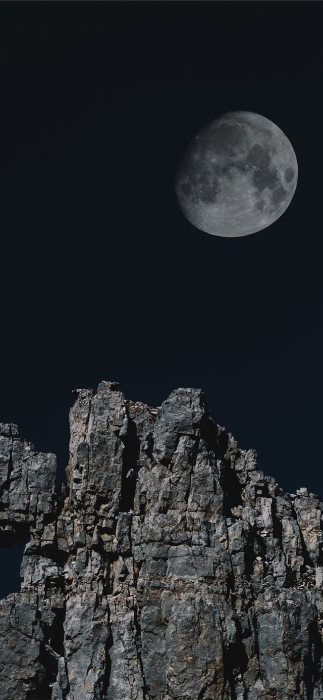 astronomy rocks mountains 4k iPhone X wallpaper 