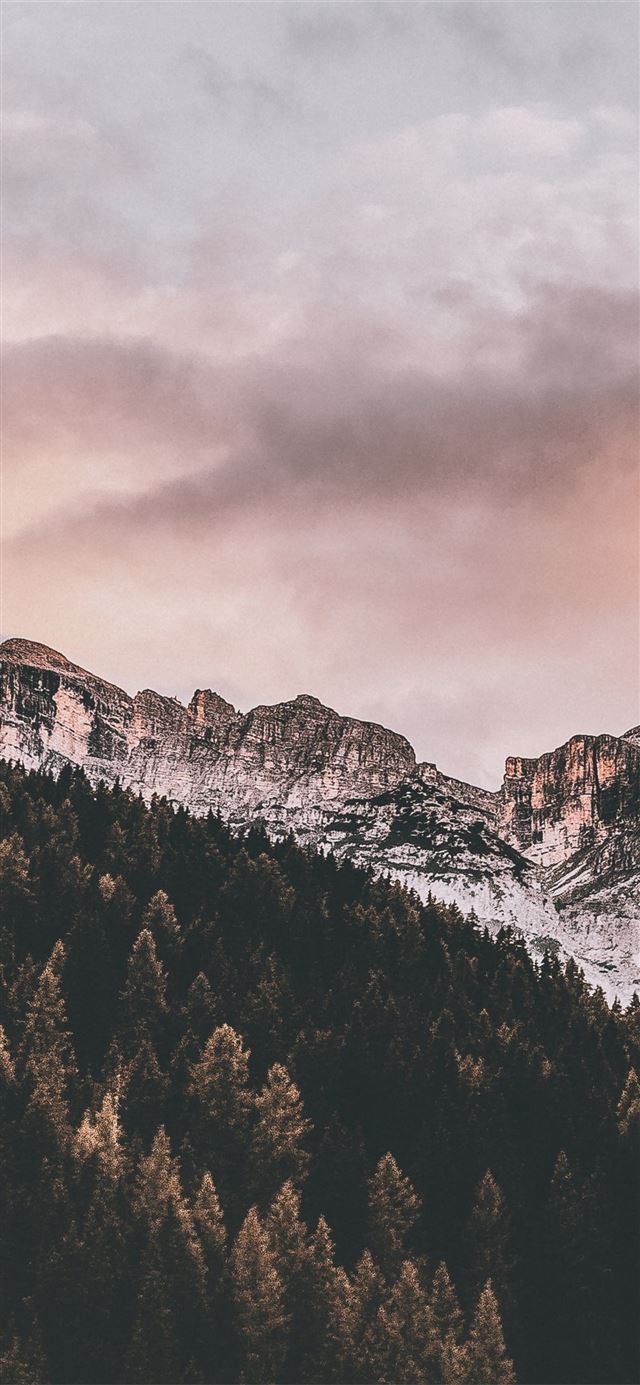 daylight rocky mountain landscape iPhone X wallpaper 