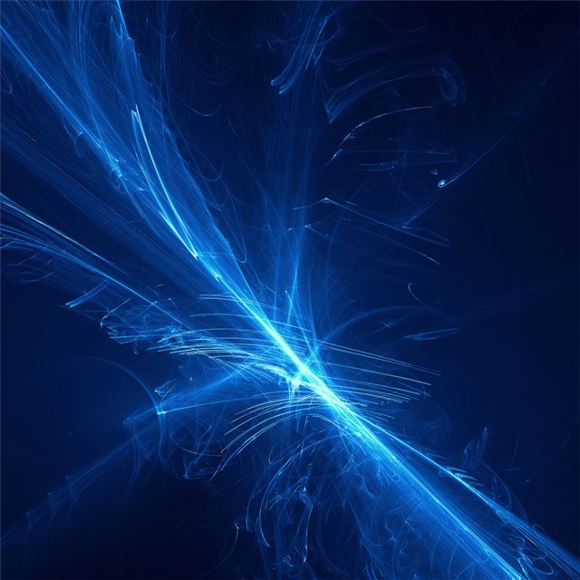 fractal blue abstract 3d 5k iPad Pro wallpaper 