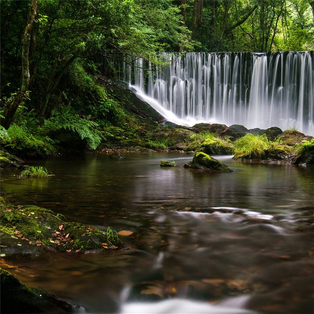 galician waterfall 4k iPad Pro wallpaper 