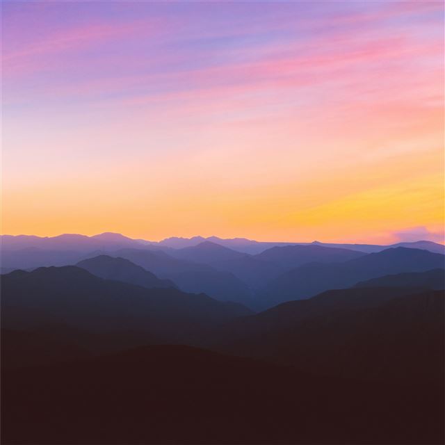horizon landscape mountain peak 5k iPad Pro wallpaper 