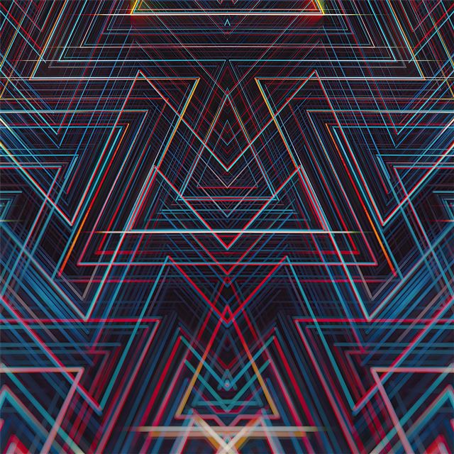 lines symmetry geometry 4k iPad wallpaper 