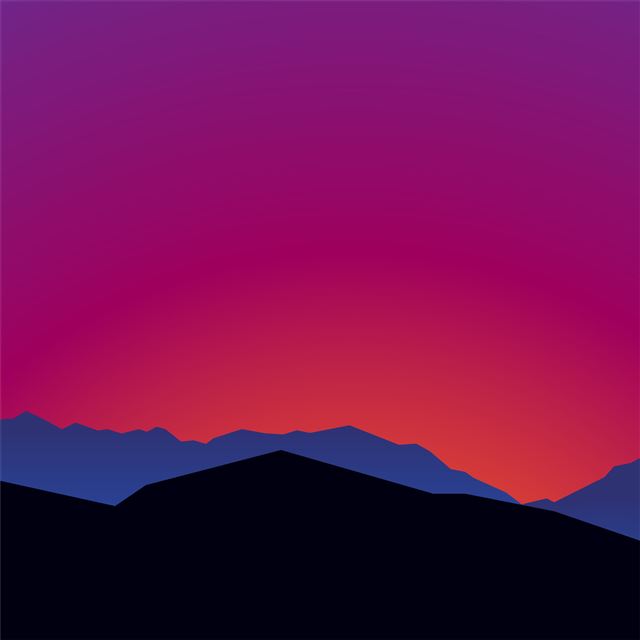 mountain landscape sunset minimalist 15k iPad Pro wallpaper 