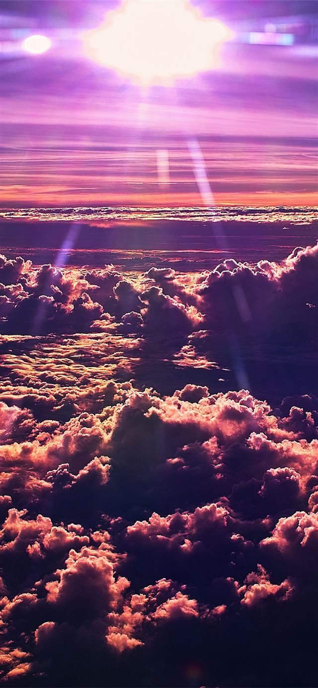 sky clouds sun 4k iPhone 11 wallpaper 