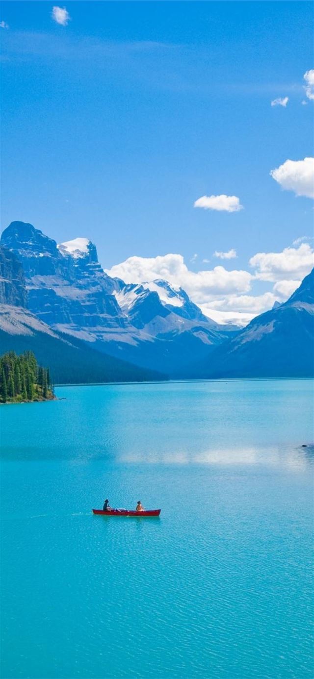 beautiful clear blue lake iPhone X wallpaper 