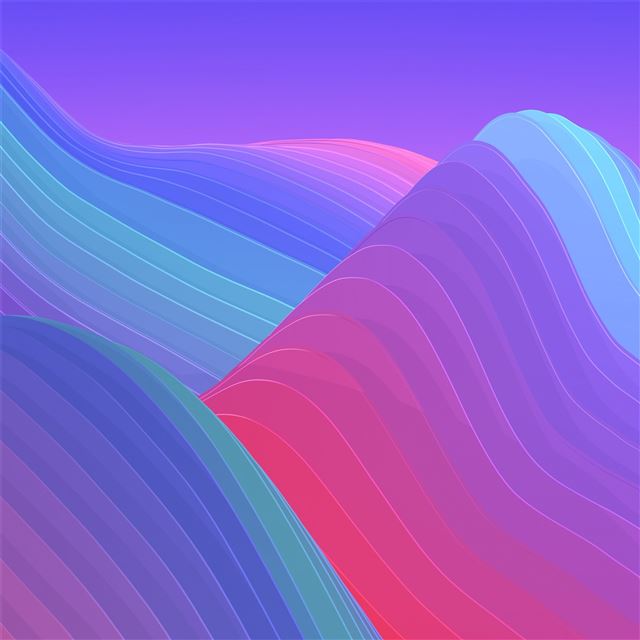 colorful abstract shapes iPad Pro wallpaper 