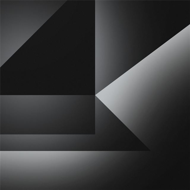 dark grey abstract shapes 4k iPad wallpaper 