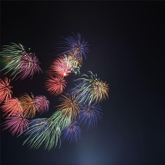 fireworks 4k 5k iPad wallpaper 