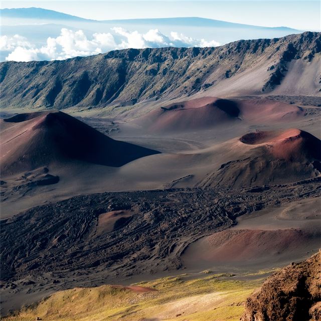 mountain ridge volcanic rocks 4k iPad Pro wallpaper 