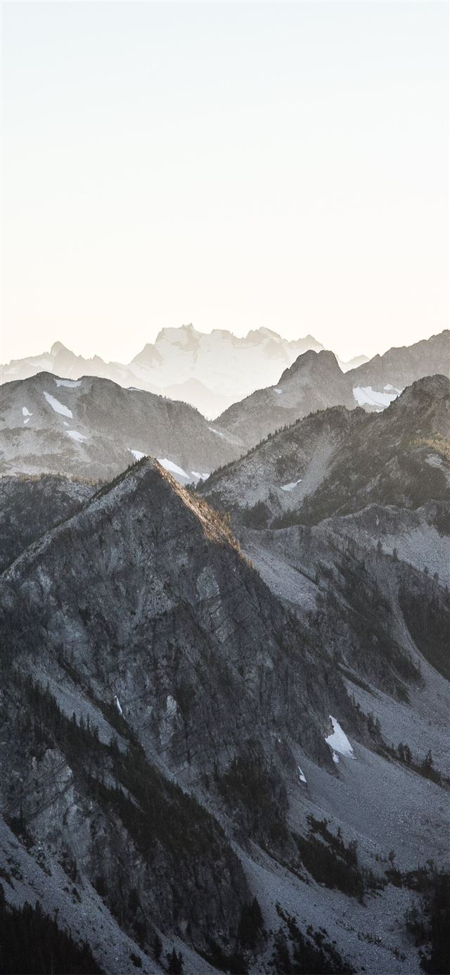 snow mountains 5k iPhone X wallpaper 