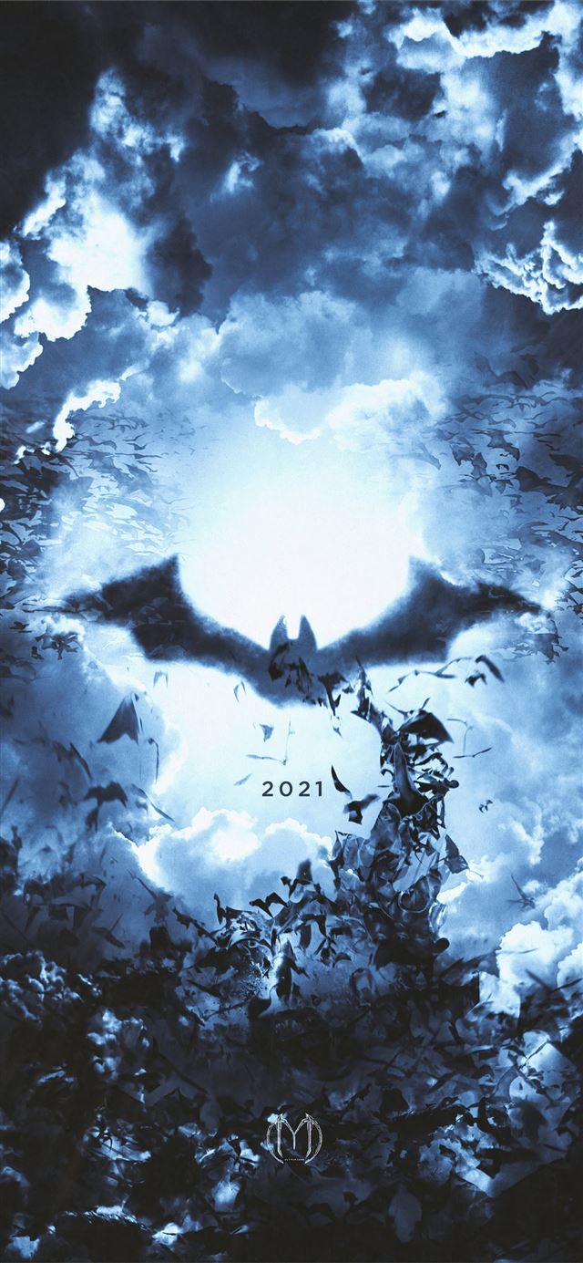 the batman logo 2021 iPhone 11 wallpaper 