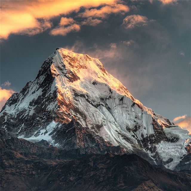 annapurna massif mountain range nepal iPad Pro wallpaper 