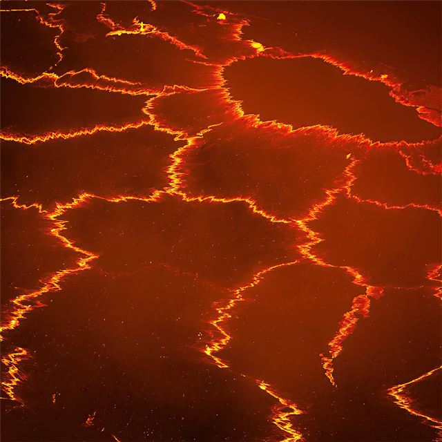lava lake active valcano iPad Air wallpaper 