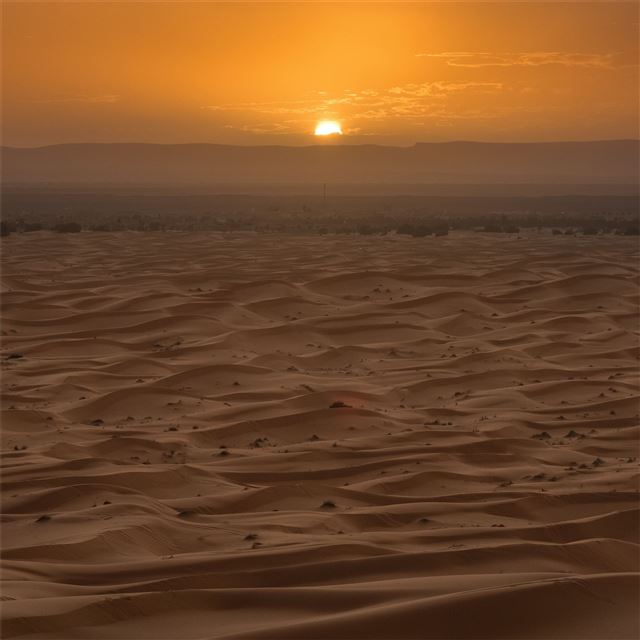 sahara desert sunset iPad wallpaper 