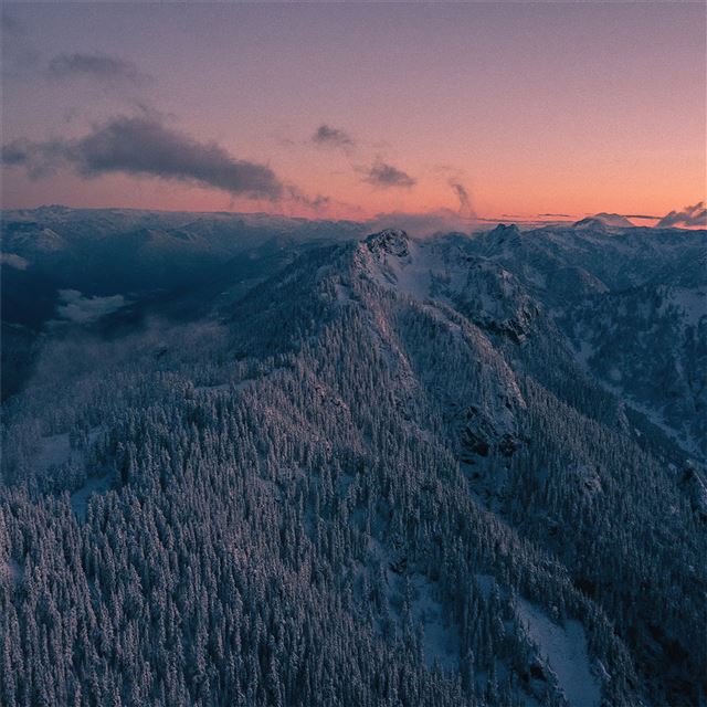 snow mountains landscape 4k iPad Air wallpaper 