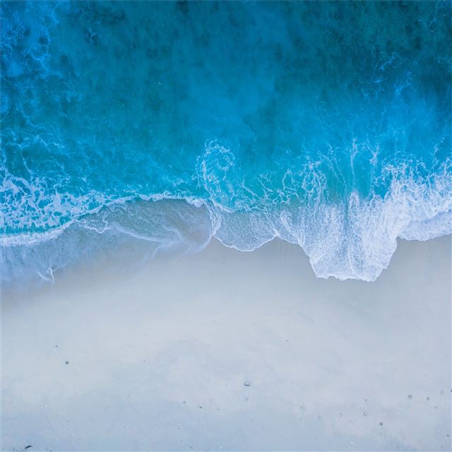beach shore blue water iPad Pro wallpaper 