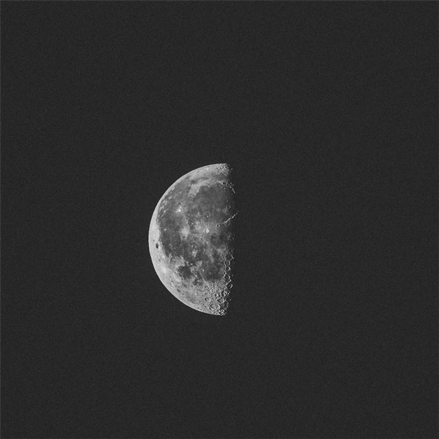 dark night moon iPad Air wallpaper 