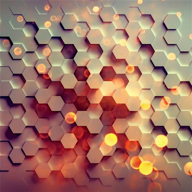 hexagon 4k iPad Pro wallpaper 