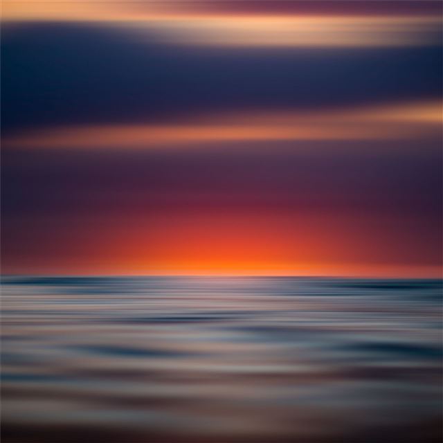 minimalism sea lake sunrise iPad Pro wallpaper 