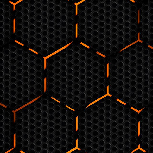 polygon orange abstract 4k iPad Air wallpaper 
