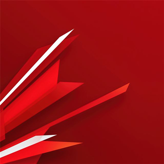 abstract red shapes 5k iPad wallpaper 