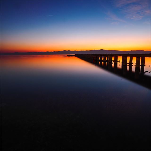 silent pier moment 8k iPad Pro wallpaper 