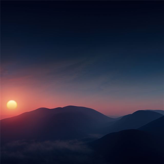 beautiful morning sunrise contour 8k iPad wallpaper 