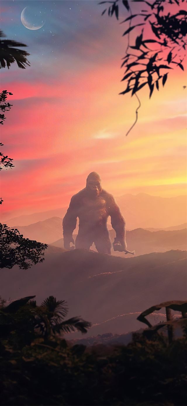 godzilla vs kong fanmade poster 4k iPhone 11 wallpaper 