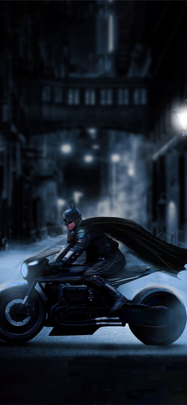 the batman batcycle 2021 iPhone 11 wallpaper 
