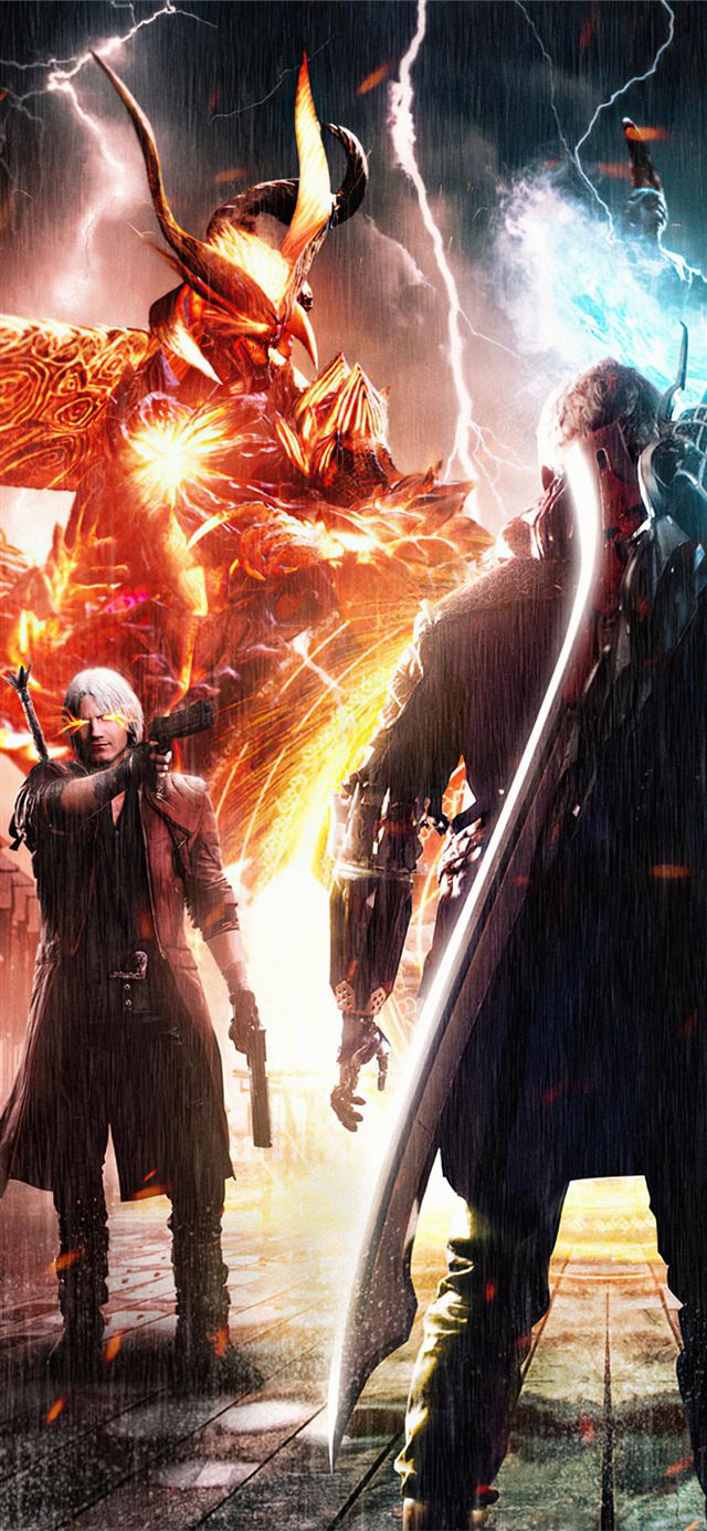 the swordsman son devil may cry 5 4k iPhone 8 wallpaper 