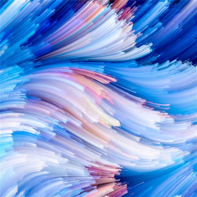 abstract artistic blue iPad Air wallpaper 