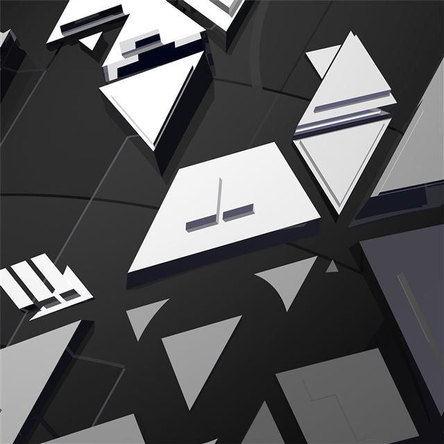 dark mirrors abstract 4k iPad Air wallpaper 