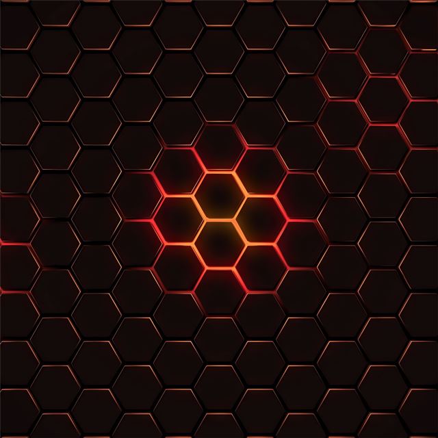 hexagon geometry 4k iPad Pro wallpaper 