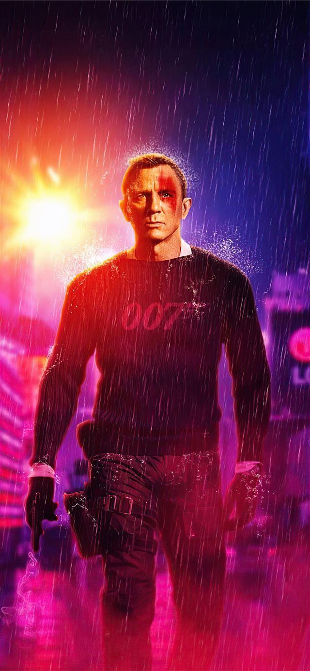 james bond no time to die 4k iPhone 8 wallpaper 